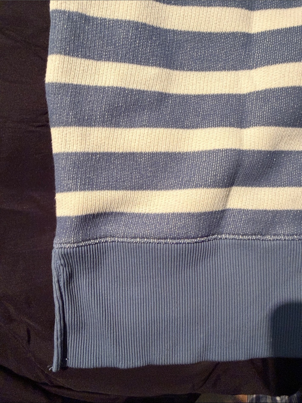 American Eagle Outfitters Blue and White Striped Cowl Neck Sweater - Picture 5 of 7